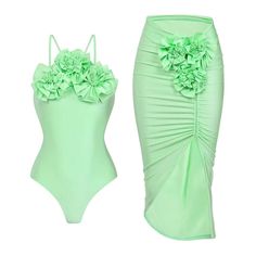 Introducing the Vicki Floral Embellished Swimsuit Set, an elegant and feminine ensemble designed to bring a touch of romance to your swimwear collection. This set features a beautifully embellished one-piece swimsuit paired with a coordinating cover-up, offering a cohesive and stylish look for any beach or poolside outing. Key Features: Floral Embellished Swimsuit: Elegant Design: The one-piece swimsuit is adorned with intricate floral embellishments, adding a sophisticated and romantic touch. Flattering Silhouette: Designed to enhance your natural curves, the swimsuit provides a snug yet comfortable fit, accentuating your figure. Supportive Features: Equipped with adjustable straps, a built-in bra, or removable padding, the swimsuit offers customized support and shaping. High-Quality Fabr Waistcoat Sweater, Solid Dress Casual, Linen Bottoms, Glamorous Party, Long Sleeve Dress Formal, Linen Jumpsuit, Swimsuit Set, Linen Set, Skirt Leggings