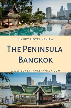 the peninsula hotel in bangkok with text overlay