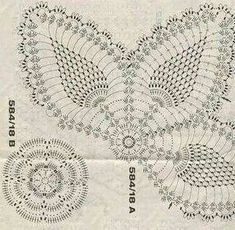 an old crochet doily pattern with the words, brailles and leaves