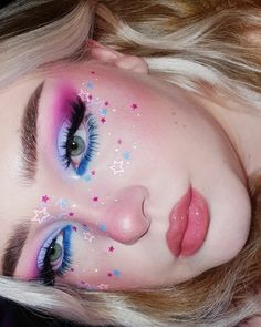 Cute Eye Makeup, Pride Makeup, Rave Makeup, Types Of Makeup, Makijaż Smokey Eye, Eye Makeup Designs, Creative Eye Makeup