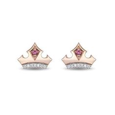 Disney Aurora Tiara Diamond Earrings 1/20 CTTW | Enchanted Disney Fine Jewelry Aurora Tiara, Disney Princess Earrings, Tiara Diamond, Disney Aurora, Gifts 2021, Princess Diamond Engagement Rings, Rose Gold Tiara, Enchanted Disney, Enchanted Disney Fine Jewelry