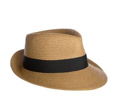 This stylish fedora is a definite stand out of any women's designer hats for sale. A casual summer style made of Squishee® is banded with cotton grosgrain ribbon. It finishes in the back with a signature logo rivet, a branding mark, which is synonymous with superior craftsmanship and quality. The classic tear drop crown is perfectly proportioned to the abbreviated brim, which turns up in back. Squishee® Classic can be worn tilted rakishly to one side, or straight on and pulled low, shielding you Summer Fedora With Short Brim For Everyday, Fitted Panama Hat For Everyday Summer Wear, Classic Summer Straw Hat, Classic Summer Everyday Boater Hat, Chic Summer Fedora For Everyday, Summer Panama Hat With Short Brim For Everyday Use, Everyday Brimmed Fedora For Summer, Everyday Summer Brimmed Fedora, Everyday Summer Fedora