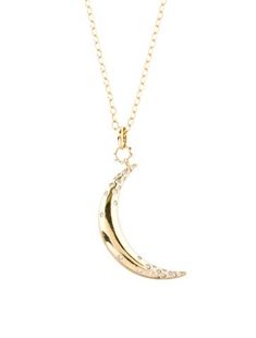 18K Yellow Gold Dream Moon, Monica Rich Kosann, Moon Pendant Necklace, Moon Pendant, Jewelry Necklace Pendant, Jewelry Necklaces, Yellow Gold, Moon, Pendant Necklace