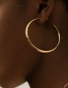 Dream Beautiful Hoop Earrings + Gold – Adore Adorn Personalized Everyday Hoop Jewelry, Elegant Personalized Hoop Jewelry, Personalized Elegant Hoop Jewelry, Personalized Sterling Silver Hoop Jewelry, Elegant Personalized Hoop Earrings For Everyday, Minimalist Hoop Earrings With Halo, Halo Hoop Earrings Gift, Minimalist Hoop Jewelry With Halo, Minimalist Hoop Jewelry With Halo Detail