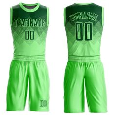 Represent your distinct look with this custom basketball jersey from our web. It boasts environmentally friendly sublimation digital printing technology and classic trims along with moisture-wicking technology for added comfort. Features: 1. Material: 100% Recycled Polyester 2. Jersey with sublimation printed name and numbers 3. Fit: Jerseys have an athletic cut. For a looser fit, we recommend ordering one size larger than you normally wear 4. Moisture-wicking fabric has spongy handle, good drap Verde Neon, Custom Basketball, Custom Neon, Sporty Look, Basketball Jersey, Kelly Green, Moisture Wicking Fabric, Neon Green, Digital Printing