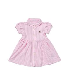 Fitted Cotton Dress For Playwear, Fitted Short Sleeve Dresses For Playwear, Preppy Baby Girl Outfits, Ralph Lauren Baby Girl, Polo Outfit, Ralph Lauren Kids, Girls Stripes, Paypal Payment, Polo Dress