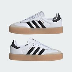 Adidas Bonega Mid, All White Shoes Adidas, Whote Adidas Shoes, Adidas Laceless Shoes, Womens White Adidas Shoes, Adidas Sambarose Platform, New Adidas Shoes 2022, Samba Boots Adidas, Luxury Custom Adidas Sneakers With White Sole