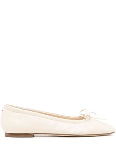 cream white nappa leather almond toe bow detailing branded leather insole leather lining flat leather sole slip-on style Versace Outfit, Chanel 2, Ballerina Shoes, Demi Fine Jewelry, Fine Watches, Summer Beach Wear, Flat Boots, Fine Earrings, Ballet Flat Shoes