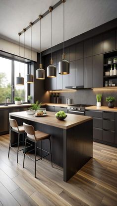 Modern Kitchen Design Trends, Desain Pantry, Trendy Kitchen