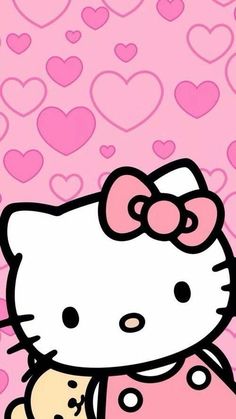 Картинка 🌼✨💗 Kitty Wallpaper, Hello Kitty Wallpaper, A Girl, Hello Kitty, Kitty, Pink