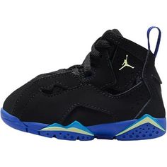 Toddler's Jordan True Flight Black/Barely Volt-Hyper Royal Size: 7.  Gender: unisex. Jordan True Flight, Toddler Girl Shoes, Jordan 12 Retro, Jordan 2, Accessories Packing, Walking Sneakers, Shoes Color, Jordan 1 Retro High, Kids Sneakers