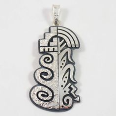 Hopi Overlay Pendant by Ruben Saufkie Silver Jewelry Design, Silver Pendants, Sterling Silver Pendant, Sterling Silver Pendants, Silver Pendant, Silver Jewelry, Jewelry Design, Sterling Silver, Pendant