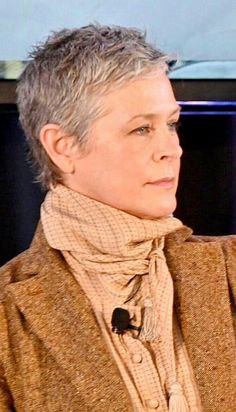 Melissa Mcbride Hair, Carol Peletier, Hair Cut Ideas, Short Spiky Hairstyles, Short Silver Hair, Melissa Mcbride