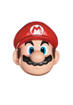 PRICES MAY VARY. Size: Standard PVC mask Officially licensed Fits with elastic band Mario Mask, Mario Halloween Costumes, Mario Bros Png, Mario Y Luigi, Mario Costume, Mascaras Halloween, Plastic Mask, Leo Birthday, Mario Birthday Party