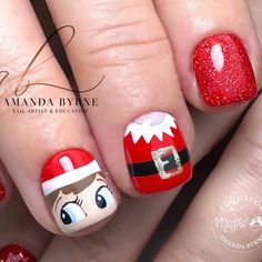 AMANDA BYRNE NAIL ARTIST on Instagram: "Cheeky Little Elf’s on The Shelf 👀♥️

Using all @magpie_beauty products 🖤

#nailart #nailsoftheday #nailstyle #nailpromagazine #nailobsession #nailobsessed #nailpro #instalove #elfontheshelf #elfontheshelfnails #cateyenails #ispymagpie #magpiebeauty #fashionnails #creativenails #nailPRO #love #lovemyjob #nailartist #shortnails #uniquenails #winternails #bluenails #christmasnails @boostingbolton @nailpromagazine @pro_beauty01 @nails_magaziine @fionalizh"