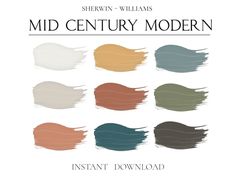 the book cover for mid century modern by sheryln - williams, with an image of