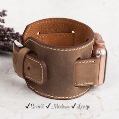 Genuine Brown Leather Cuff Band Strap Apple Band 38 40 41 - Etsy Leather Watch Cuff, Apple Band, Cuff Watch, Fossil Watch, Apple Watch 38mm, Leather Cuffs, Leather Band, Watch Band, Google Pixel