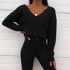 Minimalisticky Chic, All Black Outfits For Women, Rock Outfit, All Black Outfit, White Outfits, Looks Vintage, Outfits Casuales, Black Outfit, School Outfits