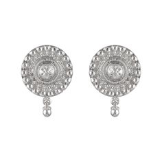 925 sterling silver Stud earrings, Sterling Silver Round Floral earrings, Floral Stud earrings Jewelry - Women's Earrings - Girls earrings Product Type:- Earring Metal: 925 sterling silver Length - 39mm Width - 25mm You will love it! Customization / Replacements  It's easy to create jewelry that's perfect for you. Change the materials to suit your style and budget:  Amethyst, Topaz, Garnet, Peridot, etc. I am happy to quote you the price. Also it can be made of 14K, 18K white, yellow, rose gold, Sterling Silver Dangle Earrings Fine Jewelry, Fine Jewelry Sterling Silver Round Clip-on Earrings, Traditional Silver Dangle Clip-on Earrings, Silver Traditional Pierced Bridal Earrings, White Gold Drop Bridal Earrings, Pierced, White Gold Drop Earrings For Brides, White Gold Bridal Drop Earrings, Pierced, Silver Hallmarked Clip-on Earrings, Silver Dangle Jewelry