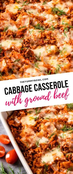 Cabbage Casserole With Ground Beef. Lazy Cabbage Roll Casserole, Lemon Cake Mix Recipe, Casserole With Ground Beef, Cabbage Rice, Sweet Potato Skillet