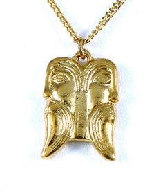 "Saxon version of the Roman God Janus' two-faced pendant. This depicts the Roman god Janus looking forward to the New Year and looking back to the old. Historic Jewellery Reproduction is unique in that we were the first and only jewellery company in the world allowed to mould the original Museum exhibits, therefore EVERY detail is exactly the same as the Museum original. Be Authentic! Wear a piece of History ! HJR was established in 1969 by Peter Shorer FIIC and was the first jewellery company in the world creating replicas moulded directly from the original pieces. This was due to the pioneering archaeological techniques he perfected over 40 years at the British Museum. As a seventh generation Goldsmith I am continuing his passion for making superb craftsmanship from previous millennia ac Two Faced, Pewter Pendant, Anglo Saxon, Museum Exhibition, British Museum, Jewelry Companies, Looking Back, Dog Tag Necklace, Gold Chains