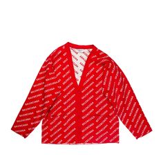 Item Fits Large. It Fits Like A Medium. Balenciaga All Over Logo Cardigan From The Spring/Summer 2022 Collection By Demna Gvasalia Red Striped Long Sleeve With Cowl Neck Button Closure At Front Extra Button Included Designer Fit: Sweaters By Balenciaga Typically Fit True To Size. Color: Red Fabric: 40% Cotton, 27% Wool, 22% Polyester, 10% Polyamide, 1% Elastane; Trim 87% Cotton, 12% Polyamide, 1% Elastane Clothing Size: Xs Balenciaga 2022, Demna Gvasalia, Spring Summer 2022, Red Fabric, Summer 2022, Striped Long Sleeve, Cowl Neck, Sweater Cardigan, Balenciaga