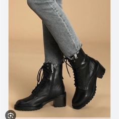 Seychelles Irresistible Black Leather Combat Lace Up Boots 6 Block Heel Hiker Biker Zip Lug Sole Block Heel New Heel Is About 2.8in Tan Combat Boots, Suede Combat Boots, Grunge Boots, Taupe Boots, Seychelles Shoes, Patent Leather Boots, Slouched Boots, Black Chelsea Boots, Blue Sandals