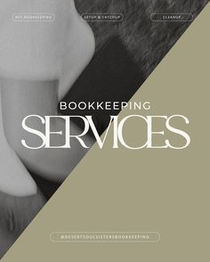 a book cover with the words book keeping services on it