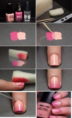 Ombré nails Unghie Sfumate, Ombre Nail, Nail Pictures, Gradient Nails, Creative Nails, Ombre Nails