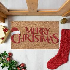 1PCS Christmas Decoration Doormat Farmhouse Happy Doormat Christmas Doormat Slip Indoor Floor Mat Entrance Rug Holiday Mat Christmas Non Slip Visual Doorm 1PCS Christmas Doormat Features: Safet-Slipslip rubber padded entrance door mat provides maximum grip, you from slipping while walking, making sure it stays in place for . The low-profile design slides under most doors without pinching and curling. Christmas Themed Design: Our non-slip washable winter doormats feature Christmas themed pictures Doormat Christmas, Entrance Door Mat, Christmas Doormat, Color Making, Front Door Mats, Household Tools, Door Rugs, Entrance Door, Entrance Rug