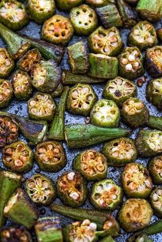 the oka is cut up and ready to be cooked in the oven for cooking