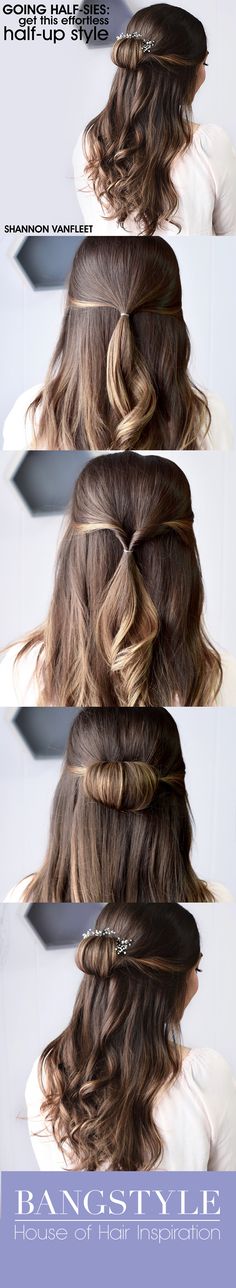 Whether you're looking for a bridal style, festival hair inspiration or a look for Prom, this half-up half-down style is a perfect pick. Follow along with the step-by-step tutorial to get the look! Half Up Half Down Short Hair, Bridal Hair Half Up, Hairstyles Step By Step, Wedding Makeup Tutorial, Bridesmaid Hair Long, Wedding Hairstyles Tutorial, Braided Hairdo, Braided Half Up, Types Of Hair