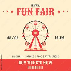 the festival poster for fun fair