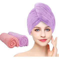 High Quality MaterialThis microfiber hair towel women is made of high-tech textile raw materials, absorbs water more than 10 times its weight,drying hair gently and quickly,therefore,its a best choice for hair drying towel Wrap after shower for your wet hair. Size: 10" x 26". Head Towel Wrap, Hair Towel Turban, Towel Turban, Microfiber Hair Towel, Hair Drying Towel, Anti Frizz Hair, Hair Towel Wrap, Hair Drying, Hair Turban