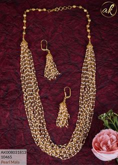 Simple Bridal Jewelry, Pearl Mala, Indian Accessories, Pearl Necklace Designs, Google Pay, Gold Jewelry Fashion, Necklace Designs, Pearl Beads, Trending Accessories