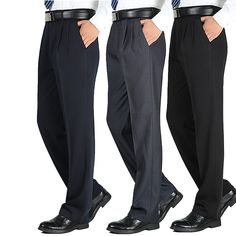 Season:Autumn / Fall,Winter; Fabric:Cotton Blend; Gender:Men's; Style:Retro Vintage,Formal,Classic; Elasticity:Stretchy; Occasion:Business,Casual,Daily; Fit Type:Regular Fit; Function:Warm,Comfort,Soft,Breathable; Waistline:Mid Waist; Pattern:Solid Color; Design:Pocket; Pants Type:Casual Pants,Trousers,Dress Pants; Fly Type:Zipper,Button; Front page:FF; Listing Date:11/14/2022; Production mode:External procurement; Hips:; Length:; Waist:; Fit US Size:; Fit UK Size:; Fit EU Size: Men Pants Pattern Trousers, Mens Suit Pants, Men Pants Pattern, Mens Business Casual Outfits, Men's Dress Pants, Casual Pants Style, Pants Pocket, Trousers Casual, Formal Pants