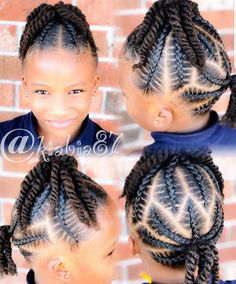 Hairstyles For Black Girls Kids, Children Hair