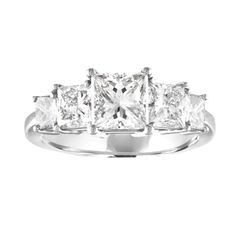 Classically Stunning Five Stone Ring The ring is Platinum There are 5 Princess Cut Diamonds All GIA Certified Stones The center is Carat 1.05 J VS1 Princess Cut Diamond The side is Carats 0.53 J VVS2 and 0.54 J VVS2 The far side is Carats 0.20 G VS1 and 0.25 G VVS2 All diamonds have GIA inscription on them. The ring is a size 4.75. If you need a larger size ring contact us prior to purchase, we will discuss options. The ring weighs 5.8 grams. Luxury Princess Cut Ring With Vs Clarity, Princess Cut Diamond Ring Vs Clarity, Platinum Ring With Vvs Clarity Radiant Cut, Platinum Ring With Radiant Cut And Vvs Clarity, Platinum Diamond Ring Princess Cut Fine Jewelry, Fine Jewelry Ring With Vs Clarity Princess Cut, White Gold Princess Cut Ring Vs Clarity, Gia Certified Timeless Princess Cut Diamond Ring, White Gold Princess Cut Ring With Vs Clarity