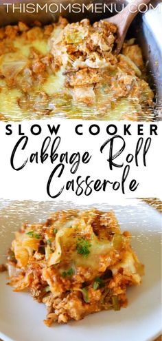 this slow cooker cabbage beef casserole is so good it's easy to make