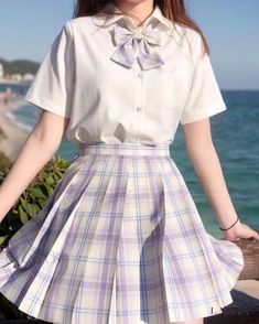 Lasaky - Professional Academy Uniform Pleated Grid Skirt Grid Skirt, Academy Uniforms, Velvet Pleated Skirt, Mini Skirt Summer, School Uniform Skirts, Preppy Skirt, Rok Mini, Preppy Plaid, Tartan Skirt