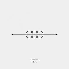 two circles on a white background with black lines