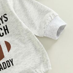 Includes: OnesieMaterial: Cotton BlendGender: Boys & GirlsPattern: Letters, FootballSleeve Length: LongSummary: Baby Toddler Long Sleeve On Sundays We Watch Football with Daddy Onesie Baby Football Outfit, Bath Clothes, Long Sleeve Jumpsuits, Football Sweater, Baby Unisex, Watch Football, Long Romper, Family Print, Autumn Clothes