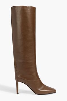 Knee Boots Leather, Boots For Woman, Leather Knee Boots, Boots Leather, Boots Knee, Jimmy Choo Shoes, Tall Boots, Brown Boots, Knee High Boots