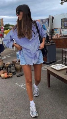 여름 스타일, Summer Shorts Outfits, Traje Casual, Outfits Verano, Mode Inspo, 가을 패션, Casual Summer Outfit