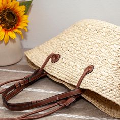 IN STOCK. SHIPPING FROM LOS ANGELES. FAST PROCESSING. An artisanal basket of hand-woven straw basket bag. Perfect for this summer! Shoulder or top handle carry. Color: Natural White Size: 50cm wide opening x 25cm tall (20in x 10in) Designer Style ID: 8359 Natural Shoulder Bag With Large Capacity For Picnic, Beige Tote Shoulder Bag For Picnic, Brown Rattan Straw Bag With Large Capacity, Beige Straw Bag With Large Capacity For Picnic, Brown Large Capacity Rattan Straw Bag, Large Capacity Beige Straw Bag For Picnic, Large Capacity Brown Rattan Straw Bag, Large Capacity Straw Bag With Top Handle For Vacation, Large Capacity Top Handle Straw Bag For Vacation