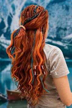 #dreadstyles #dreads #dreadstagram #dreadstylesforwomen #dreadlocks #dreadhead #braids #braidstyles #braidsofinstagram #vikingshair  #bohohousegoals #bohemianlocs #bohemianboxbraids #bohemianstyle #gypsy #gypsystyle #blondedreads #browndreads Copper Dreadlocks, Red Dreads, Brown Dreads, Dreadlocks Braids, Bohemian Hair Accessories, Blonde Dreads, Beauty Journal