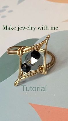 make jewelry with me on Instagram: "In this tutorial, I’ll show you how to create your own handmade ring.  Material:  30cm/1mm jewellery( cooper)wire  Crystal pearl 3mm#wirewrapping #jewelry #jewellery #diy #handmade #business #hobby#women" Wire Ring Jewelry, Wire Wrapping Rings Tutorial, Wire Pendant Diy Simple, Modern Twist Wire Wrapped Rings For Gifts, Wire Rings Diy, Ring Wire Wrapping, Wire Weaving Patterns, Adjustable Wire Wrapped Rose Gold Ring, Gold Wire Wrapped Pearl Ring Gift