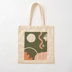 Tote Bag Art Design, Cavas Bag, Abstract Tote Bag, Duck Bag, Unique Tote Bag