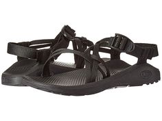 Chaco Z/Cloud X - Women's Sandals : Solid Black : Get ready for an all new form of pillow talk when you trek in the billowy, cushioned comfort of the Chaco Z/Cloud X sandal. 100% vegan-friendly construction. Polyester jacquard webbing straps wrap around the foot and through the midsole for a customized fit. Injection-molded ladder lock buckle at ankle. Adjustable, high-tensile heel risers. Antimicrobial technology helps control odors. Women's-specific LUVSEAT PU midsole offers arch support, dayl Water Sandals, Pillow Talk, Casual Sandals, Vegan Friendly, Sneaker Head, Women's Sandals, Arch Support, Wrap Around, Product Reviews