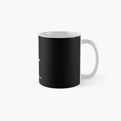 a black and white coffee mug with the words, i'm not here on it